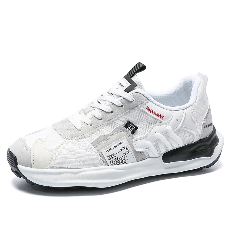 

Износостойкие дышащие низкие кроссовки для детей и подростков Kung Fu partners, белый