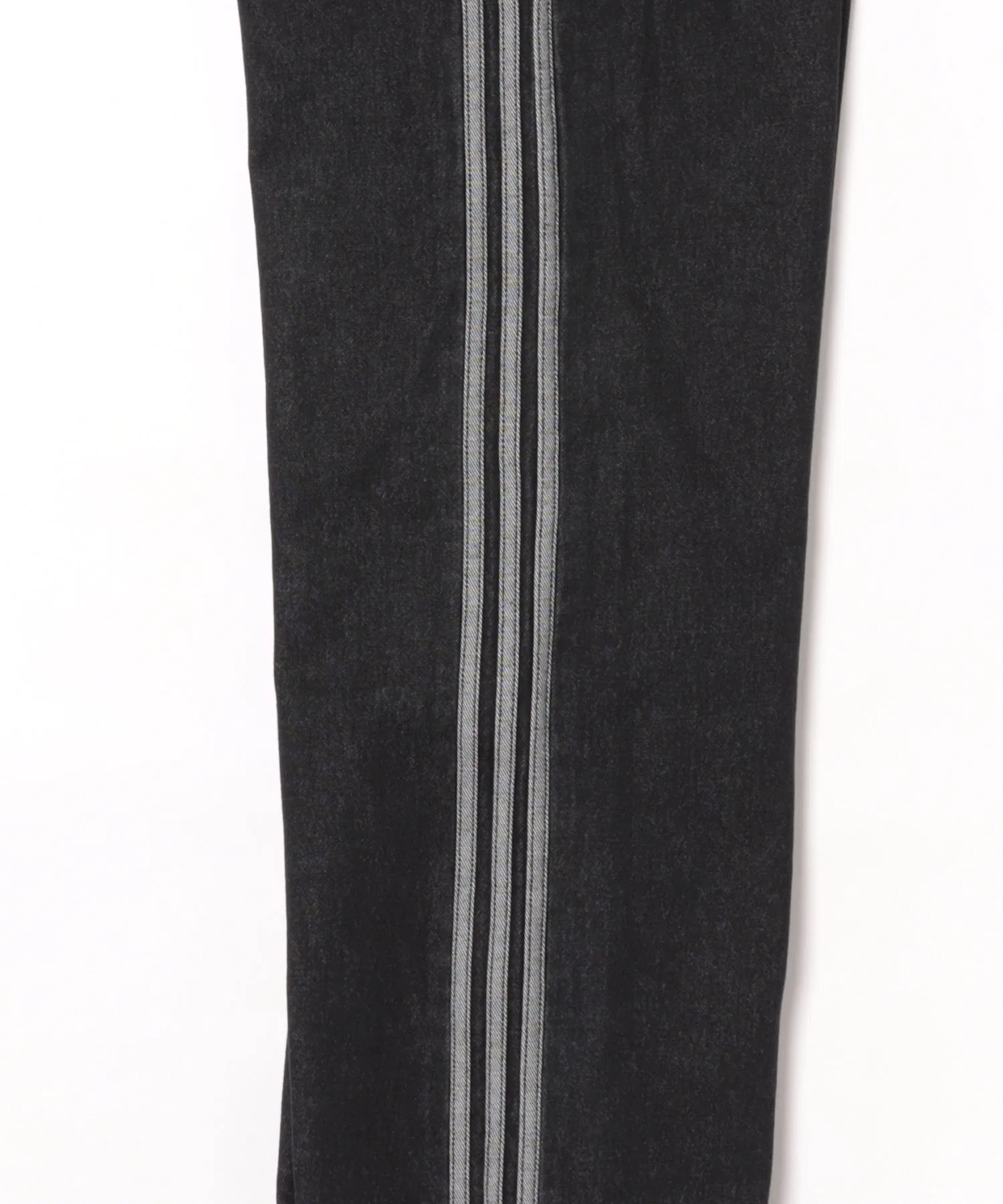 Женские брюки adidas FIREBIRD DENIM TRACKPANTS хлопковые чёрные — фото 3