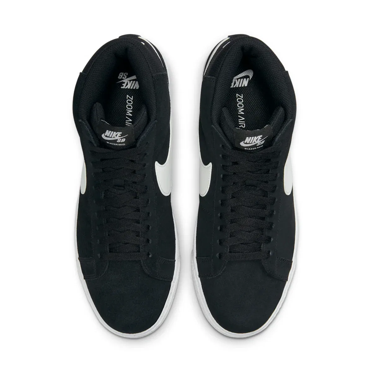 Мужские скейтбордистские кроссовки SB Zoom Blazer Mid Nike, черный — фото 4