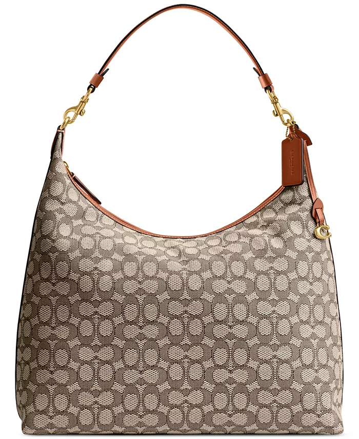 

Сумка через плечо Juliet Signature Jacquard COACH, коричневый