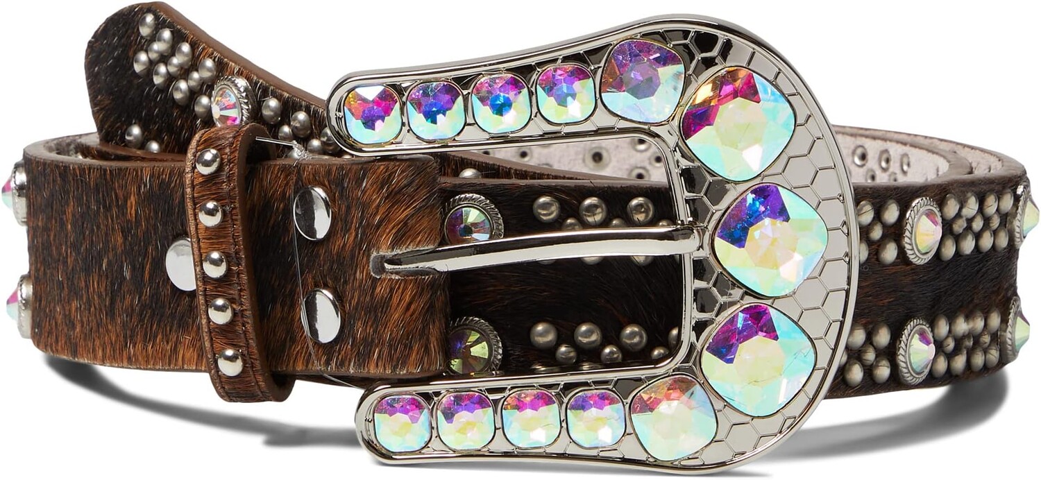 

Ремень M&F Western Angel Ranch Haircalf Rhinestone, коричневый