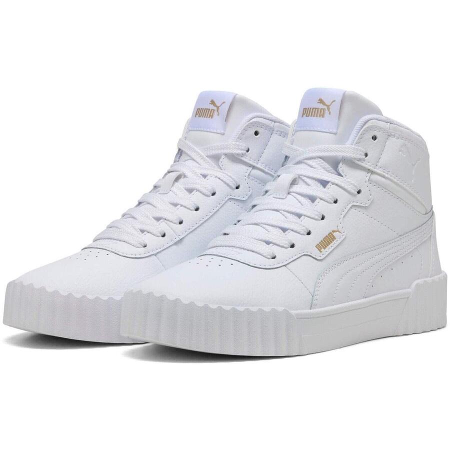 Кроссовки Puma Carina 3.0 Mid, белые, женские — фото 3