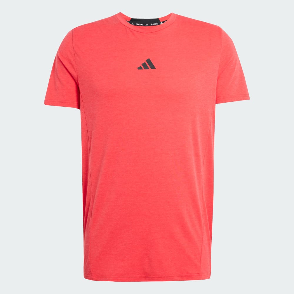 Спортивная футболка Adidas Designed for Training Workout Tee, цвет Pure Ruby — фото 4