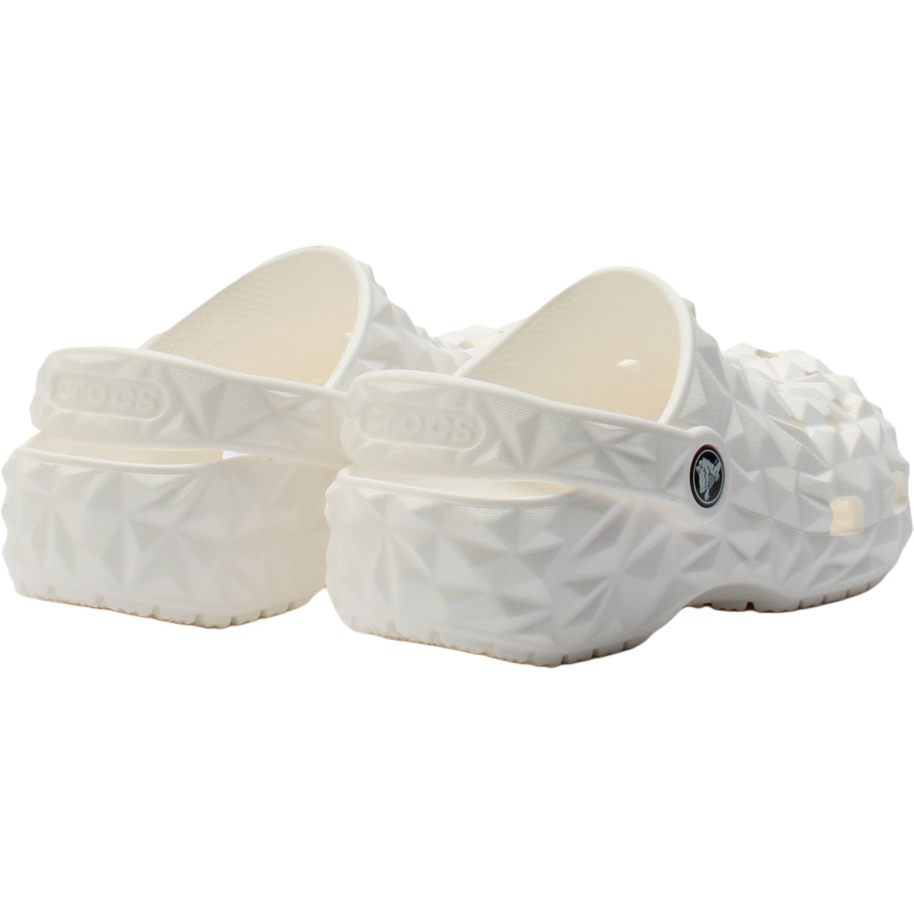 Классические износостойкие низкие детские сандалии Clog Kids' Crocs, белый — фото 4