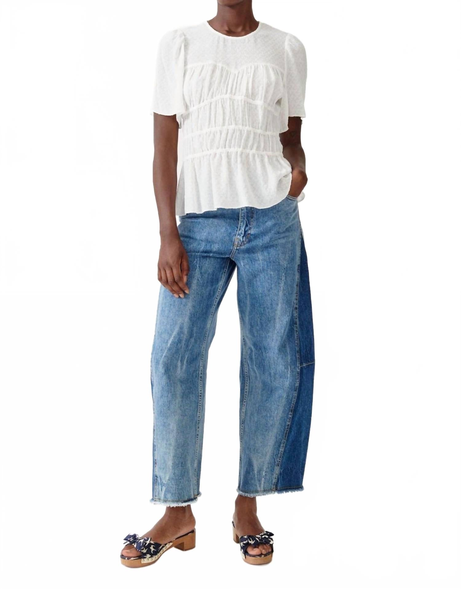 

Блузка Marilu белого цвета BAUM UND PFERDGARTEN