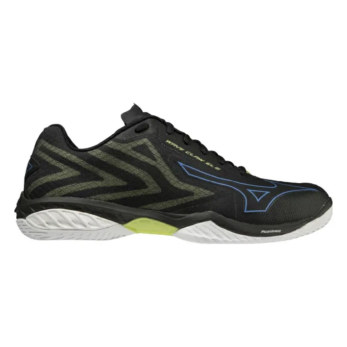 Унисекс кроссовки для бадминтона «Wave Claw EL 2» от Mizuno, Bk/Bl/Ye — фото 4