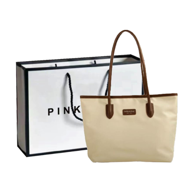 

Оксфордская сумка через плечо Regular Women's PINK·LAND, экрю и черная