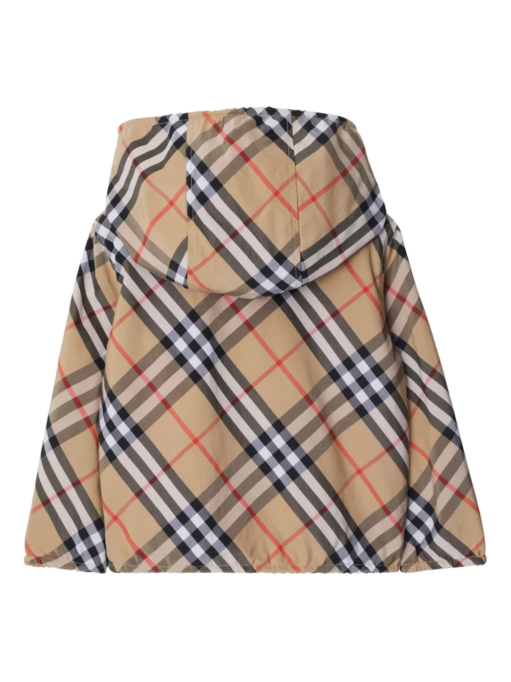 Двусторонняя куртка в клетку BURBERRY KIDS, нейтральный — фото 2