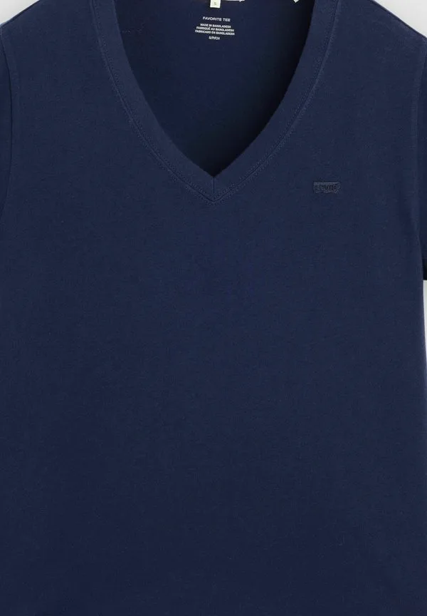 Любимое пальто-бушлат hm, базовая футболка Levi'S, Deep Peacoat Navy - Clean Blue Tone — фото 4