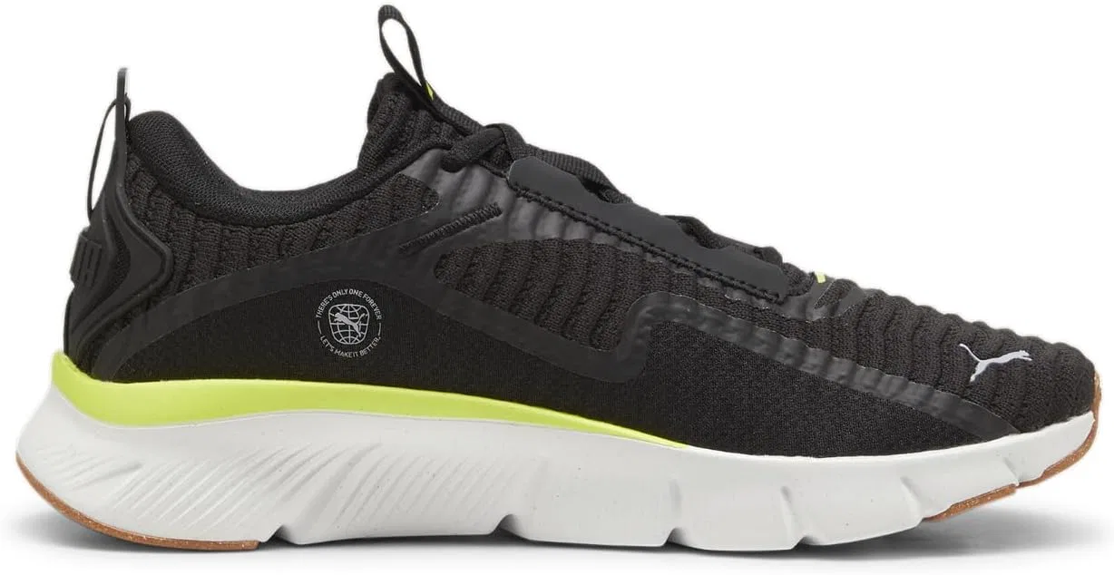 Мужские кроссовки PUMA Flexfocus Lite Better Knit Cross Trainer, Puma Black Lime Pow — фото 4