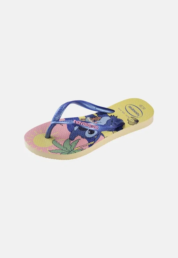 Детские тонкие сандалии disney с т-образным ремешком Havaianas, Buttercream — фото 2