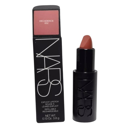 

Explicit Lipstick Satin Finish Полноразмерная помада Decadence 832 0,13 унции Nars
