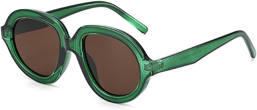 

Большие солнцезащитные очки с градиентным огранкой, круглые, для занятий спортом на открытом воздухе, бега и езды на велосипеде. Женские и мужские, защита от УФ-излучения UV400 UYPTK, Green Brown