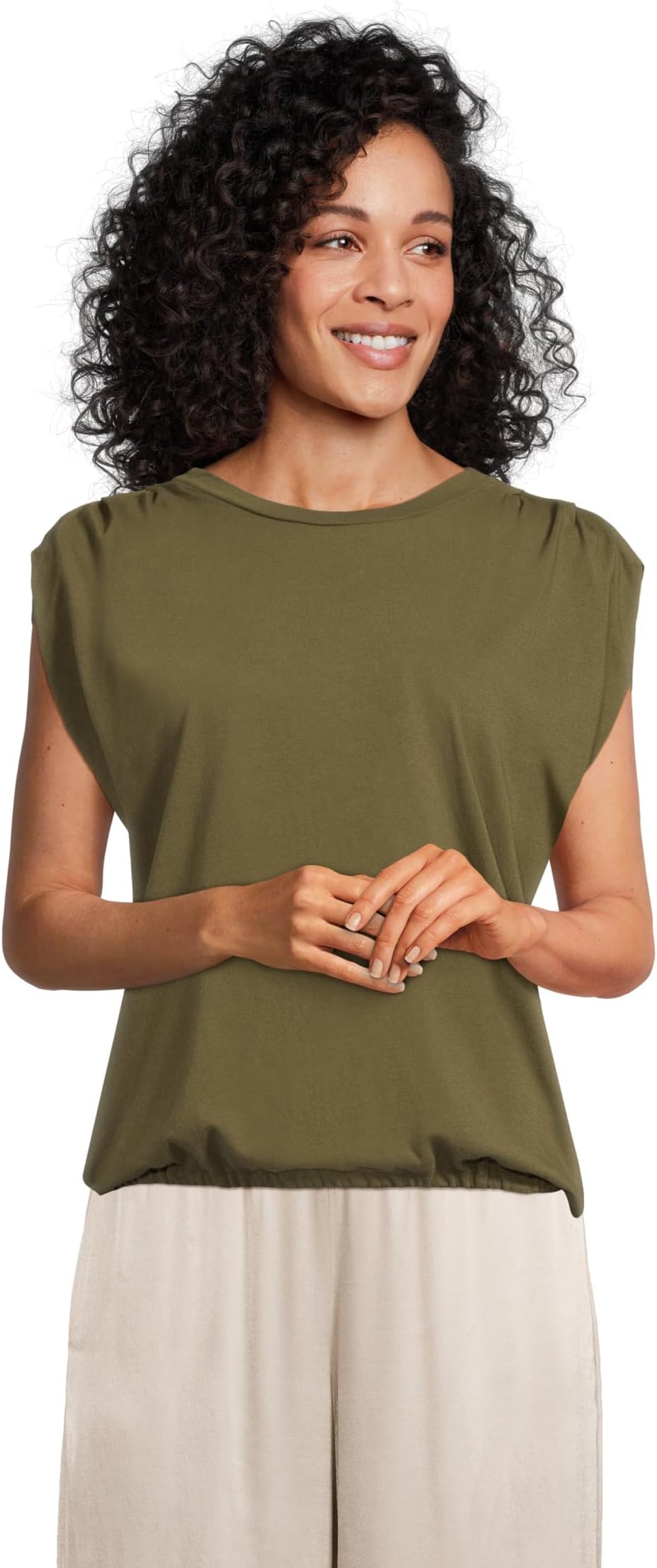 

Футболка Michael Stars Luca Bubble Tee, цвет Topiary