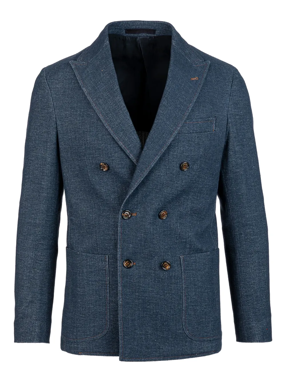 

Костюм с двубортным пиджаком Eleventy, синий