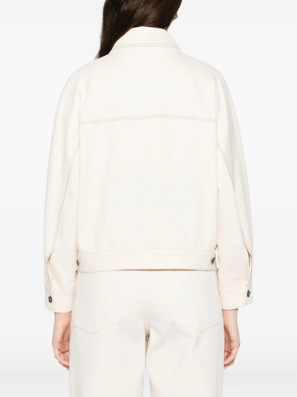 Джинсовая куртка Nettare Max Mara, нейтральный — фото 4