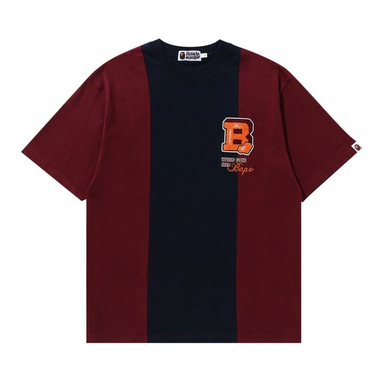 

Футболка BAPE Badges Color Blocking 'Navy', синий