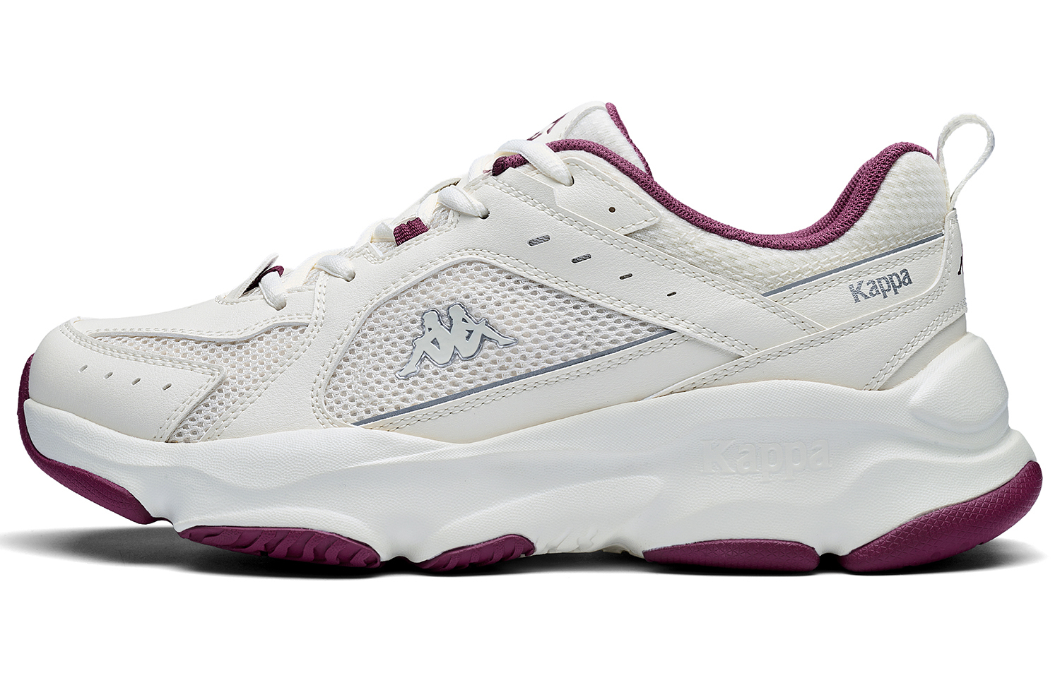 

Kappa Амортизация, противоскользящие, устойчивые к истиранию, легкие, с эффектом отскока кроссовки Low top Unisex белые красные