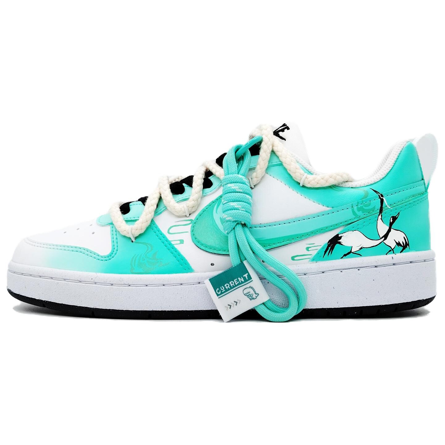 

Кроссовки Nike Court Borough Skateboard Shoes Women's Low-Top Green, зеленый