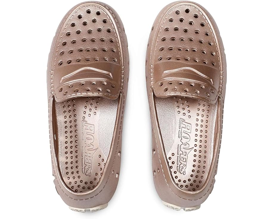 Лоферы Floafers Kids Prodigy Driver Metallic, цвет Rose Gold/Cream — фото 2