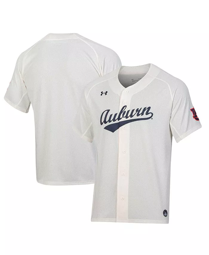 

Мужская бейсбольная реплика-джерси Auburn Tigers Under Armour, слоновая кость/кремовый