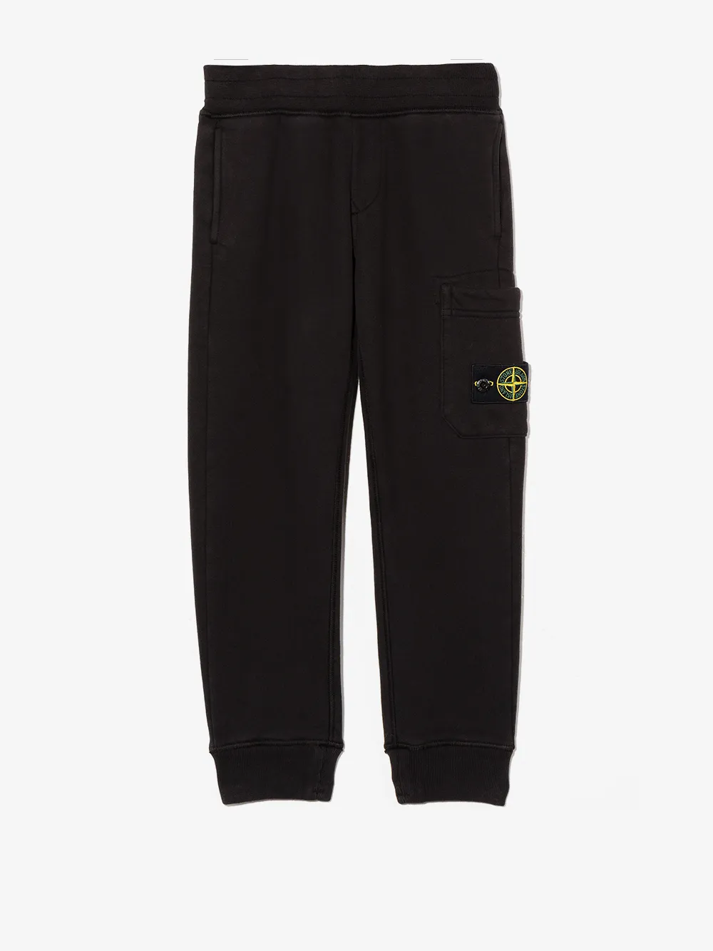 

Спортивные брюки с нашивкой-логотипом Stone Island Junior, черный