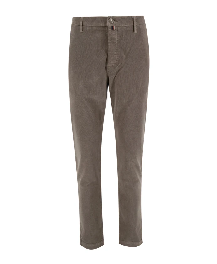 

Классические брюки прямого кроя Jacob Cohã«N, серый