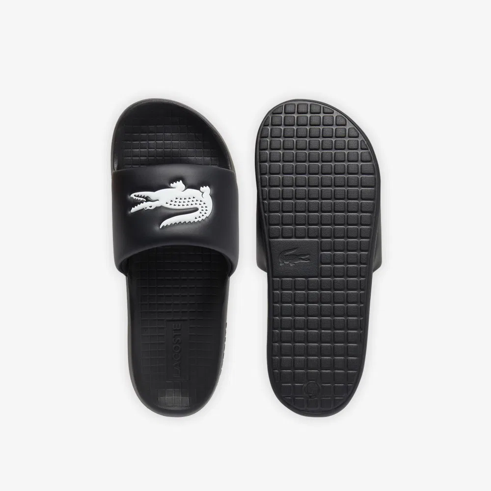 Мужские чёрные слайды Serve 1.0 от Lacoste — фото 4