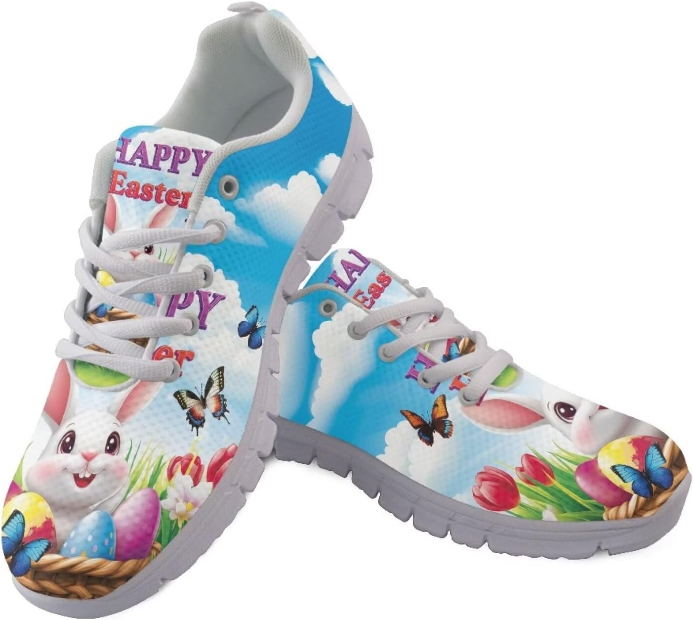 

Мужские спортивные теннисные кроссовки GIFTPUZZ, легкие кеды с шнуровкой, дышащие, для тренажерного зала и спортивных занятий, Happy Easter