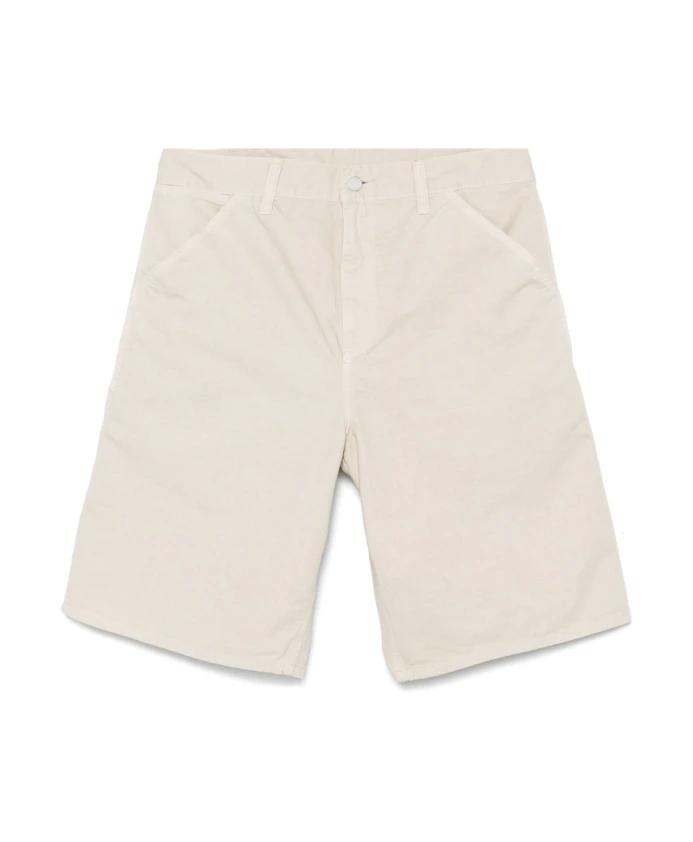 

Бежевые шорты с косыми карманами Carhartt Wip, бежевый
