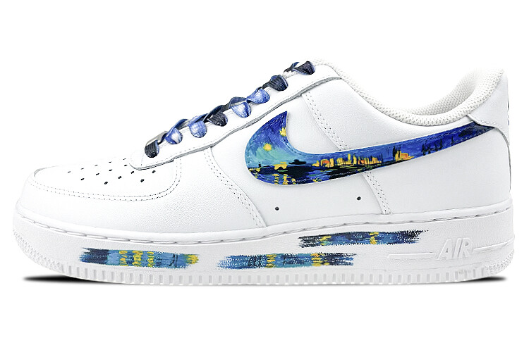 

Кроссовки Nike Air Force 1 Skateboard Shoes Women's Low-Top Blue Purple