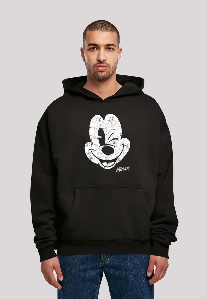 

F4NT4STIC Толстовка "Disney Mickey Mouse - Mickey Face Vintage", принт, черный