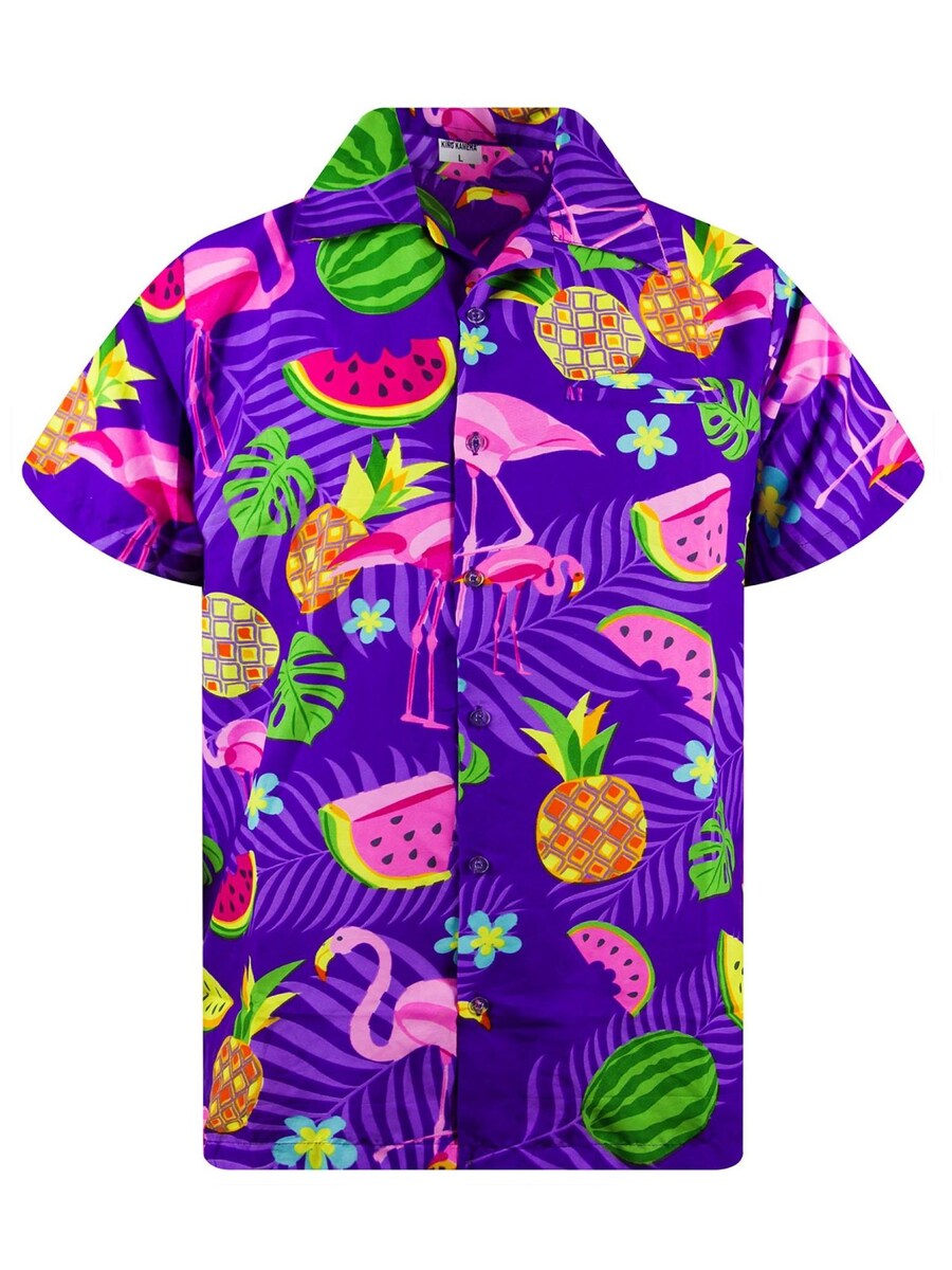 

Рубашка King Kameha Flamingo Melon, фиолетовый