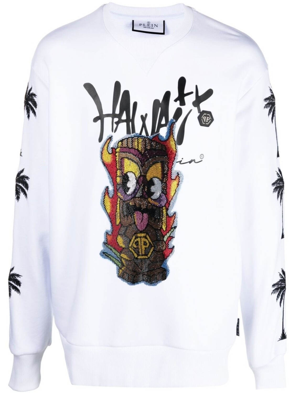 

Philipp Plein толстовка с принтом Hawaii, белый