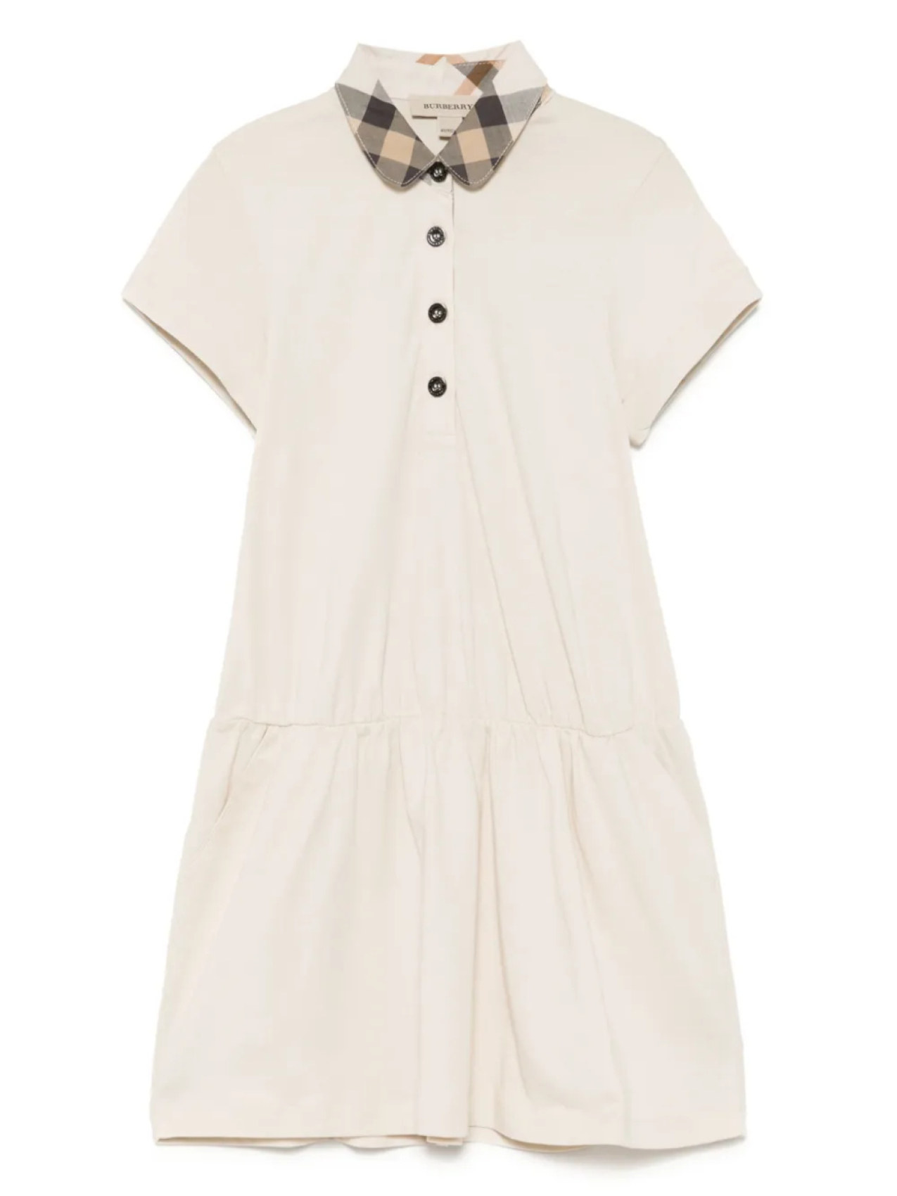 

Burberry Kids платье с короткими рукавами, нейтральный