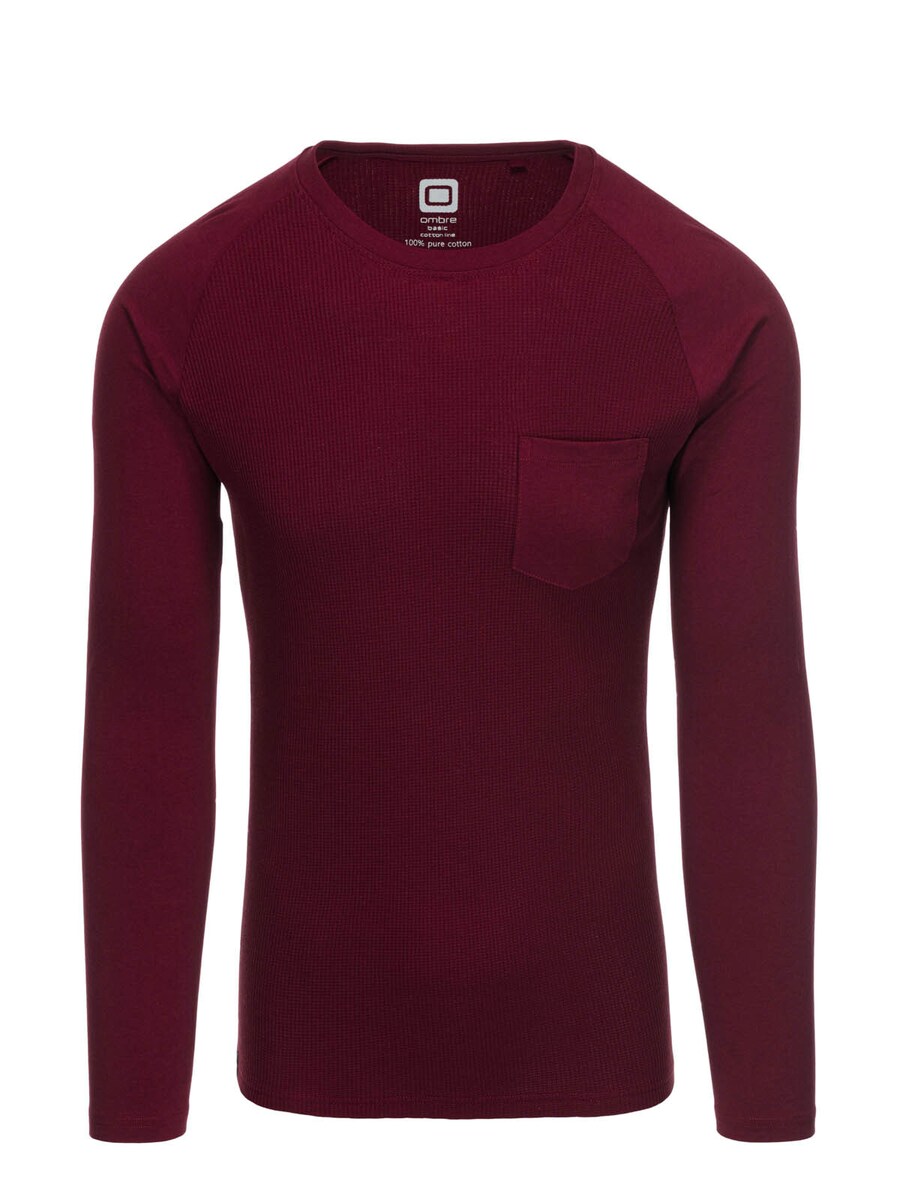 

Рубашка Ombre OM-LSCL-0109, бордовый