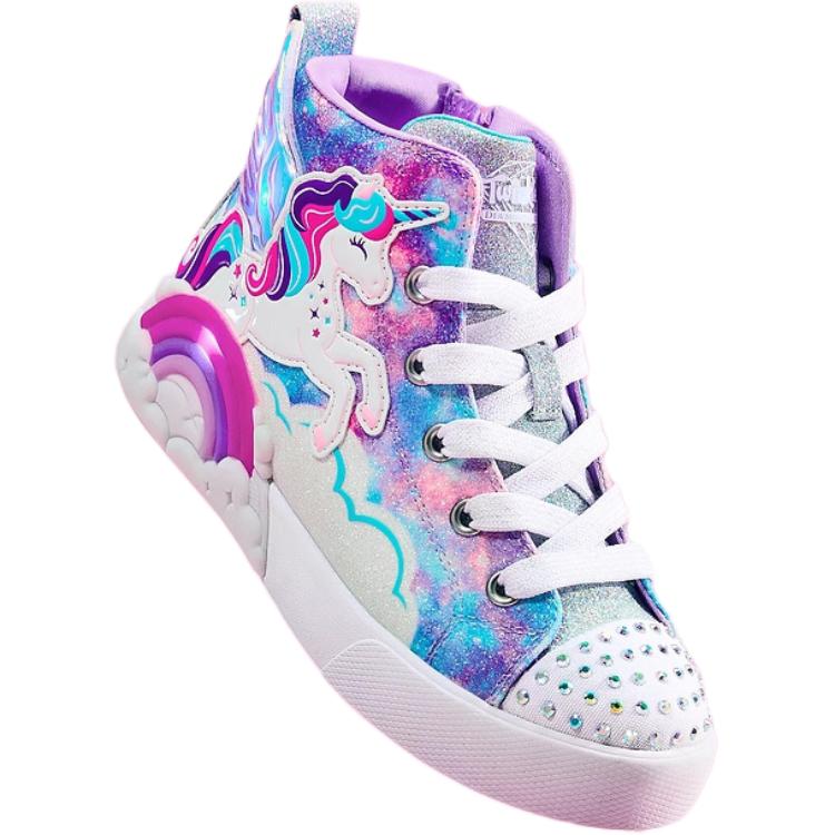 Skechers Kids Антискользящие износостойкие высокие детские скейтбординг кроссовки Purple Kids' — фото 4