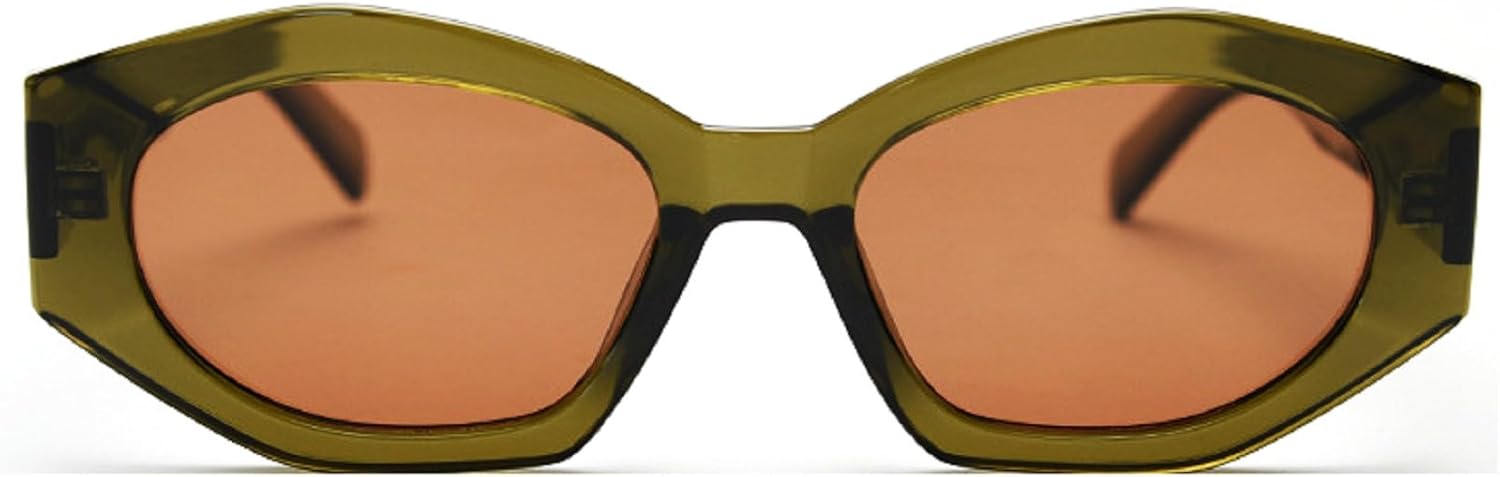 

Модные шестиугольные поляризованные солнцезащитные очки для женщин и мужчин, ретро-очки Polygon Shades, дизайнерские солнцезащитные очки с защитой от УФ-излучения UV400 mincl, Green