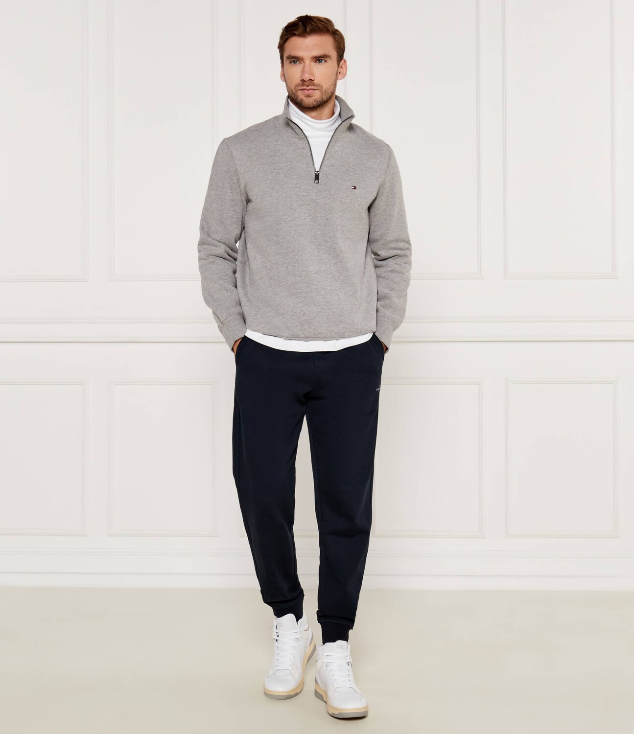 Толстовка Tommy Hilfiger ESSENTIAL Regular Fit, серый — фото 2