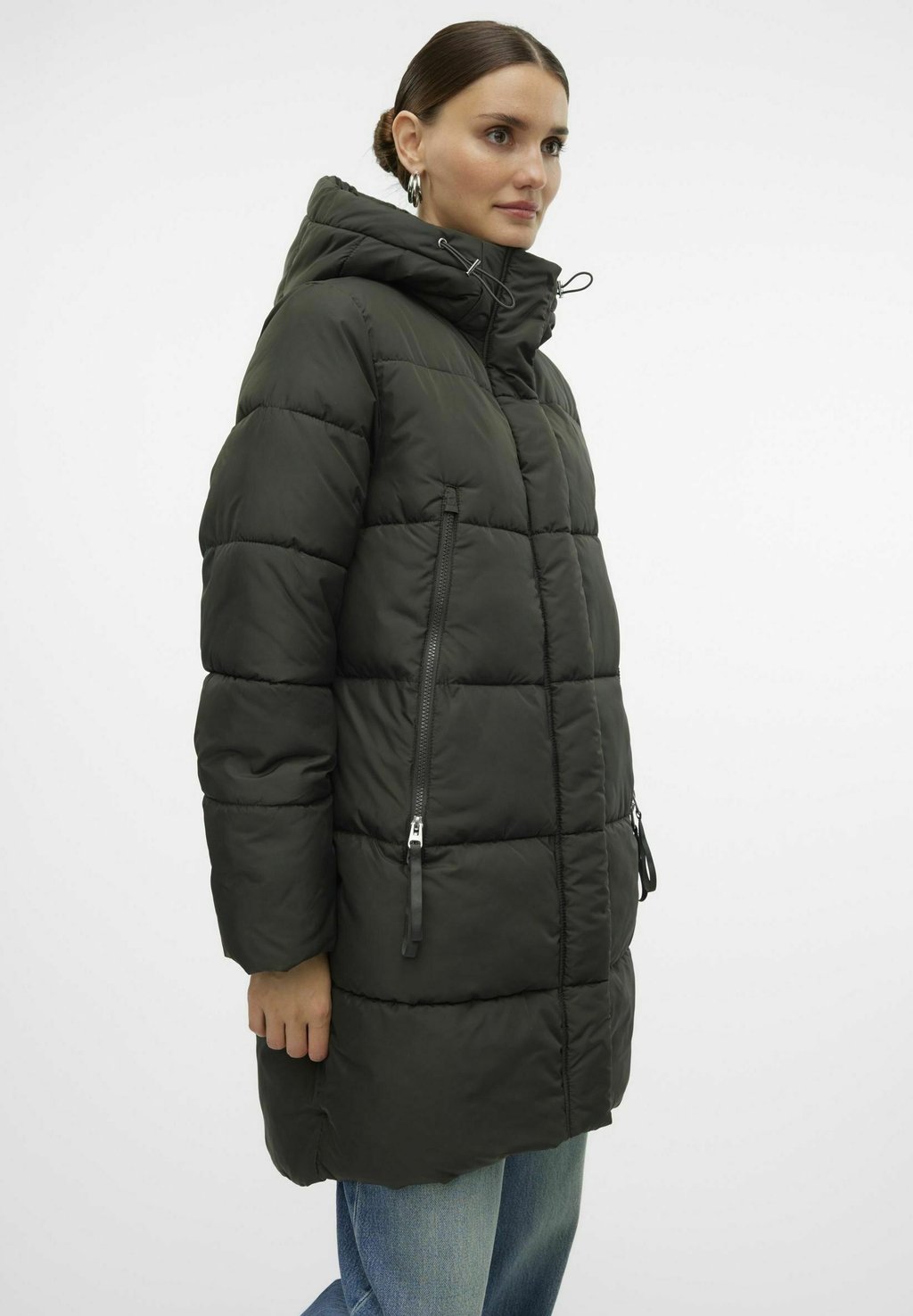 

Зимнее пальто VMNOVA Vero Moda, темно-зеленый