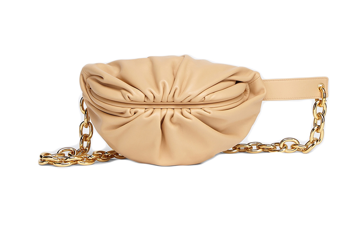 

Сумка-кошелек Cloud Bag из телячьей кожи миндального цвета Bottega Veneta