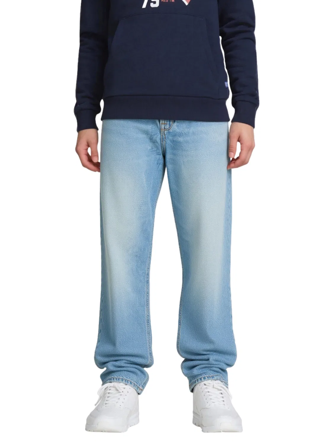 Джинсы свободного кроя 'Alex Original' Jack & Jones Junior, Blue — фото 3