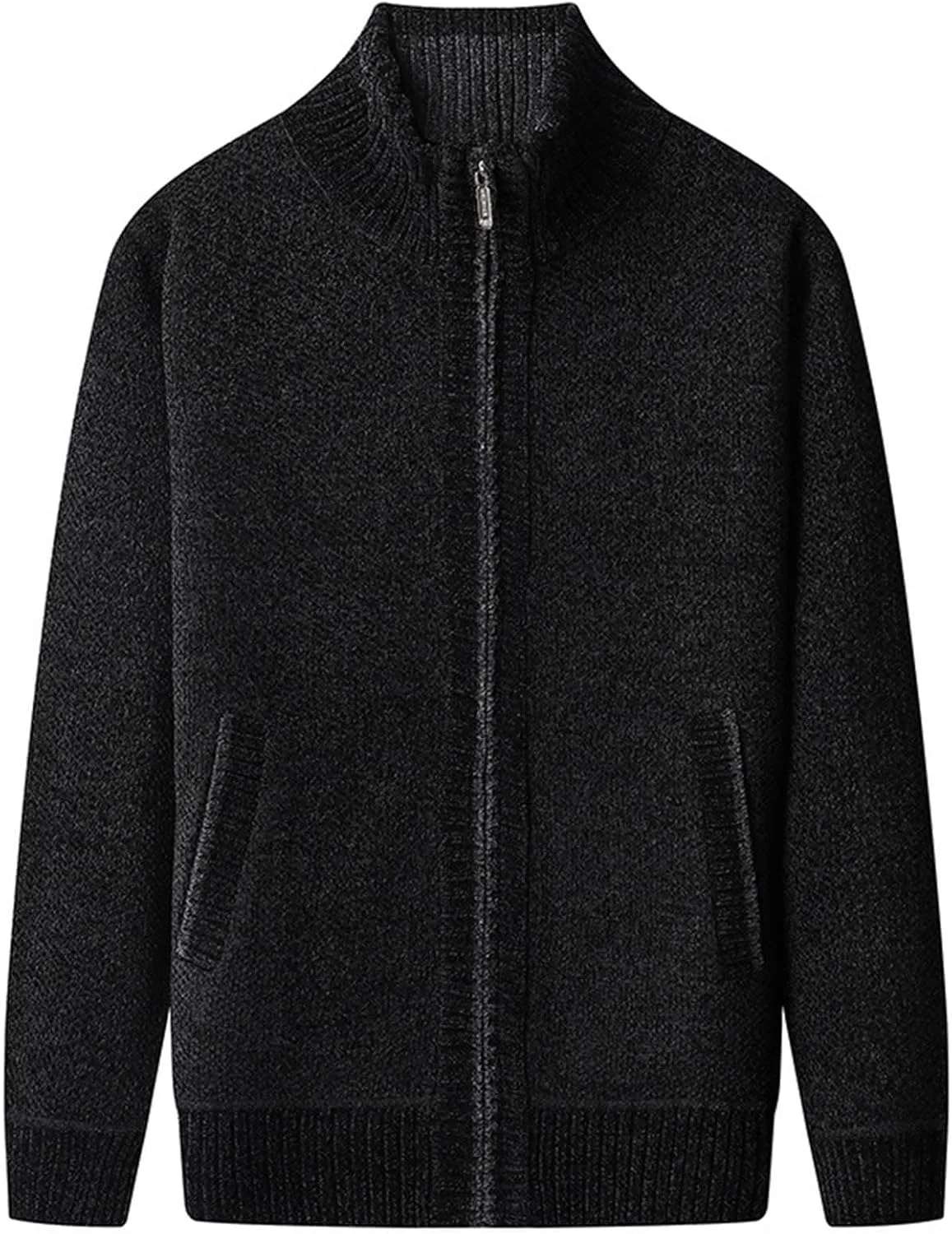 

Мужской кардиган Cambkatl с полной молнией, утепленный флисом, с отложным воротником