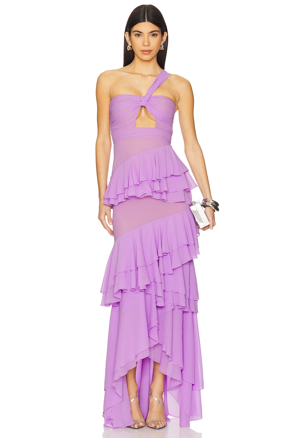 

X revolve ариэлла макси-платье Michael Costello, lilac