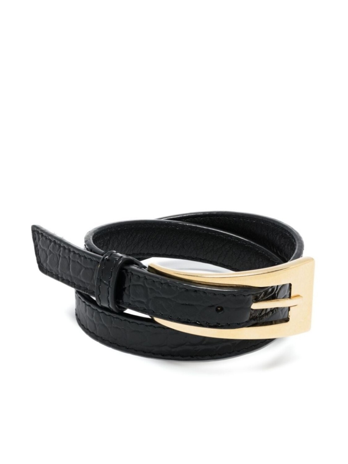 

Двойной браслет Saint Laurent, черный