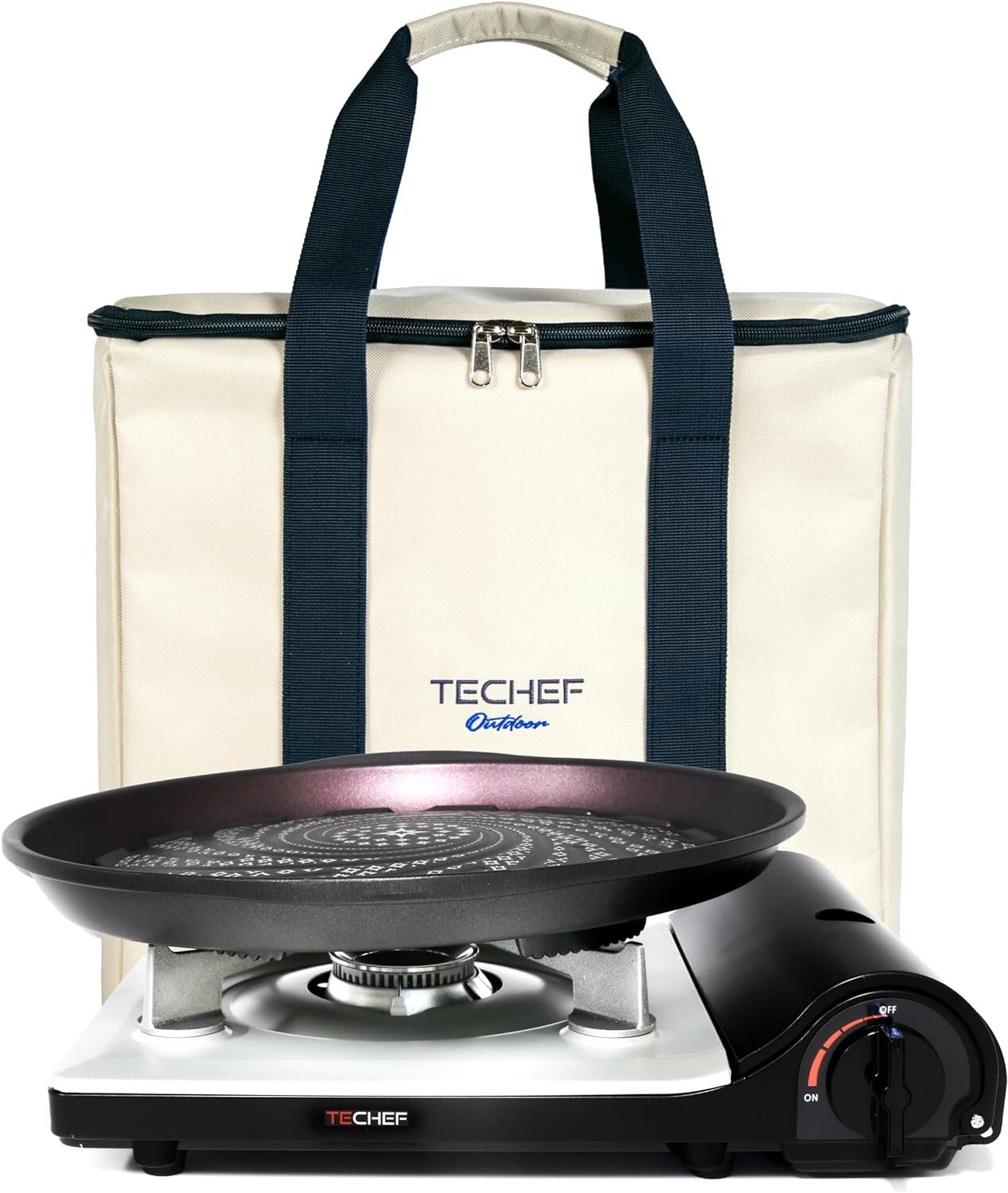 

TECHEF - Набор корейских сковородок для барбекю с антипригарным покрытием и сумкой для переноски