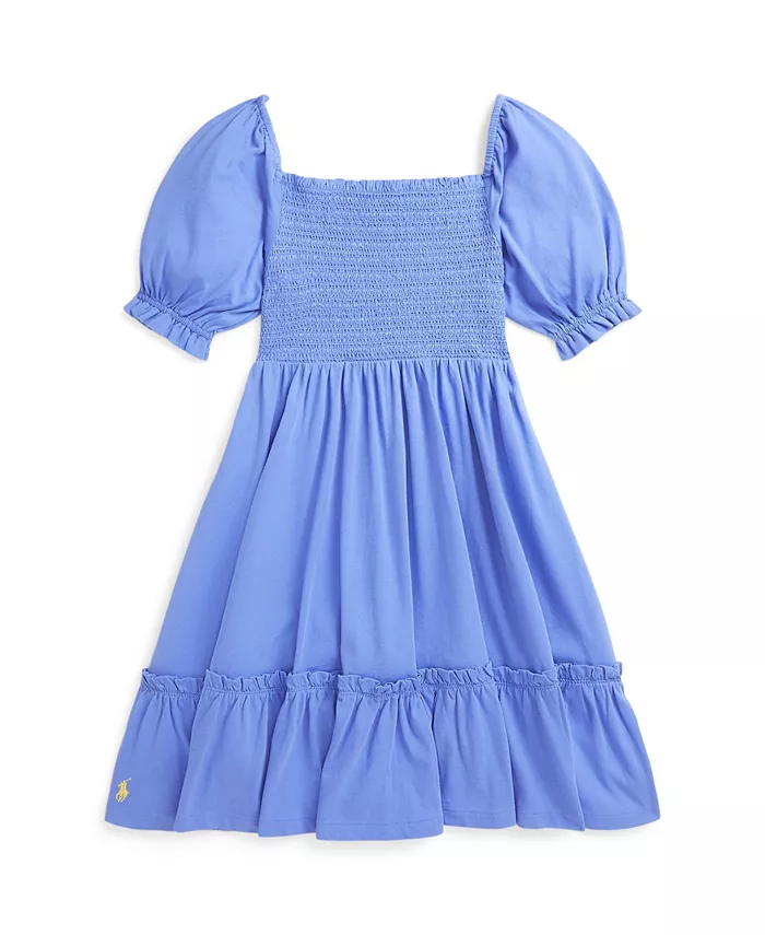 

Платье из джерси с буфами Big Girls Polo Ralph Lauren, мультиколор