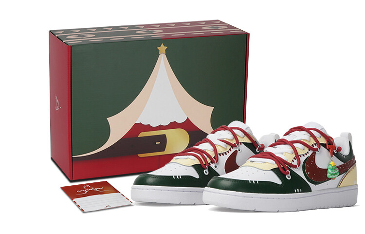 

Женские кроссовки для скейтбординга Nike Court Borough, Red-green