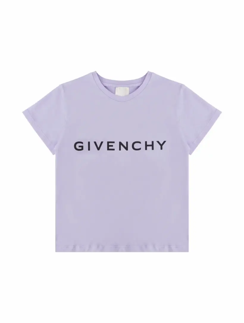 

Хлопковая футболка с логотипом Givenchy, фиолетовый