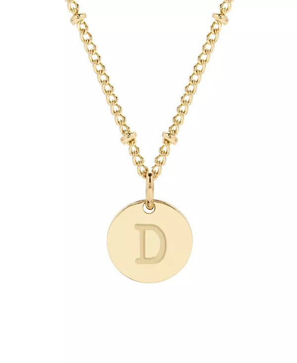 

Подвеска Madeline с инициалом, покрытая 14-каратным золотом Brook & York, gold-d